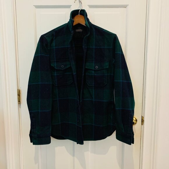 J.CREW Men's Heavy Weight Wool Blend Shirt Jacket Shacket Size Small
